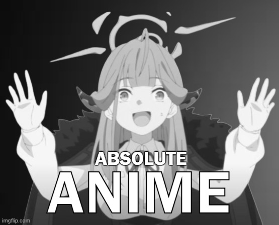 Aru ABSOLUTE CINEMA (without text) | ABSOLUTE ANIME | image tagged in aru absolute cinema without text | made w/ Imgflip meme maker