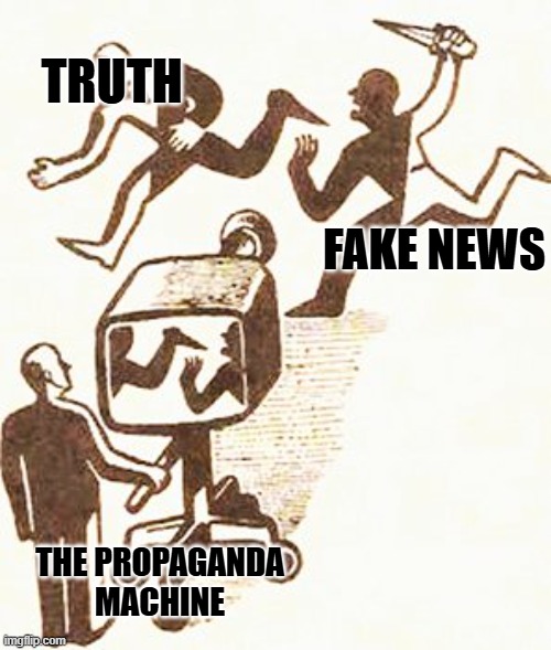 Actual Media | FAKE NEWS TRUTH THE PROPAGANDA MACHINE | image tagged in actual media | made w/ Imgflip meme maker