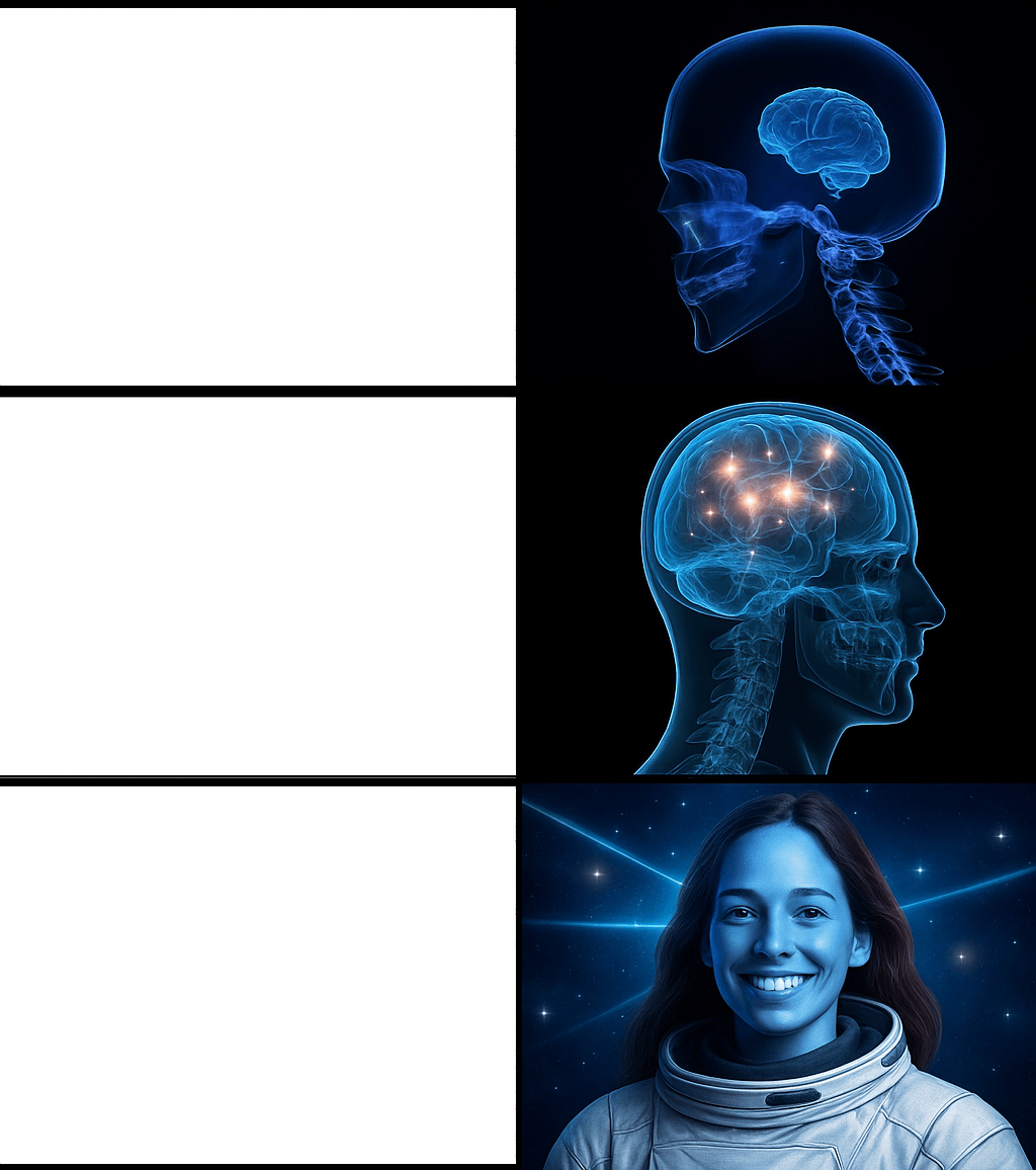 Astra Galaxy Brain Blank Meme Template