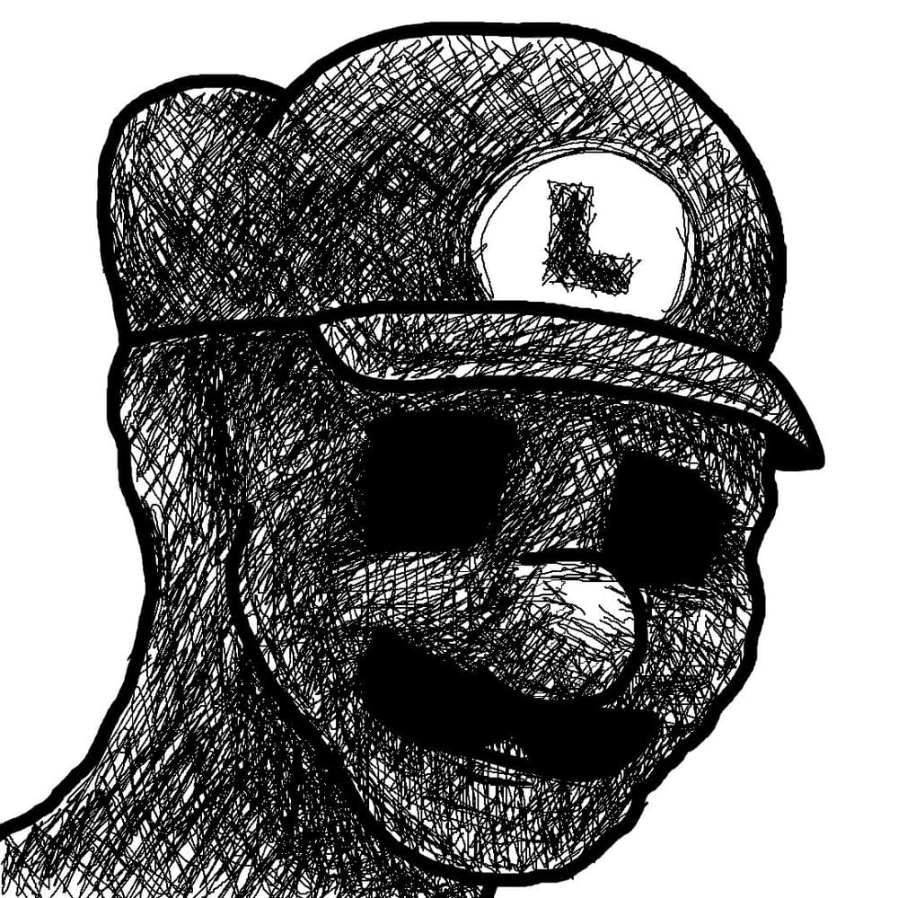 depressed luigi wojakl Blank Meme Template