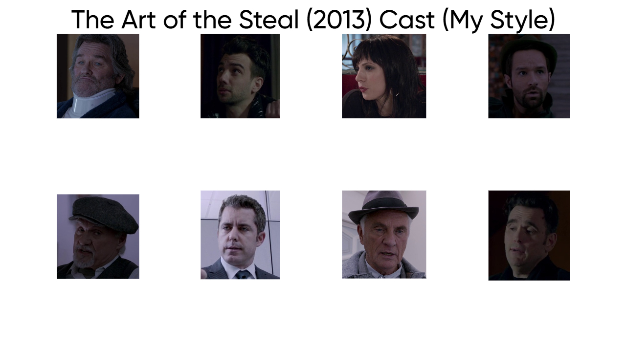The Art of the Steal (2013) Cast (My Style) Blank Meme Template