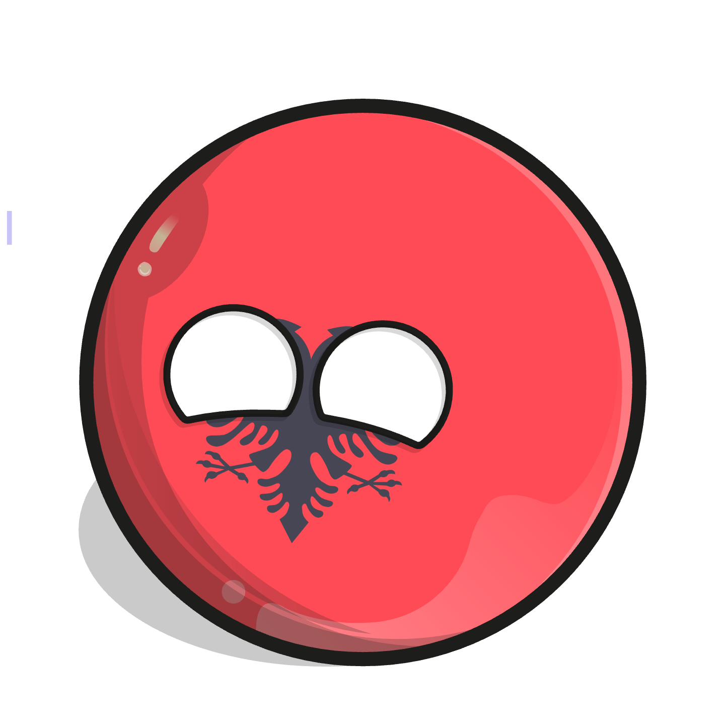 Countryballs albania Blank Meme Template