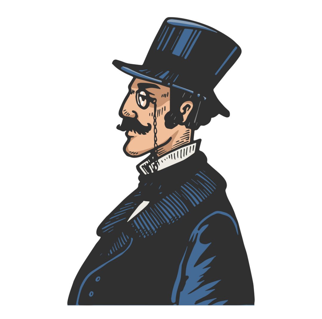 The gentleman in a cylinder Blank Meme Template