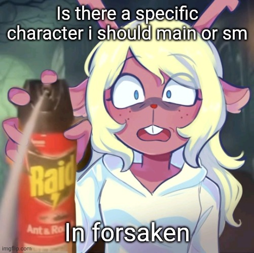 Noelle raid | Is there a specific character i should main or sm; In forsaken | image tagged in noelle raid | made w/ Imgflip meme maker