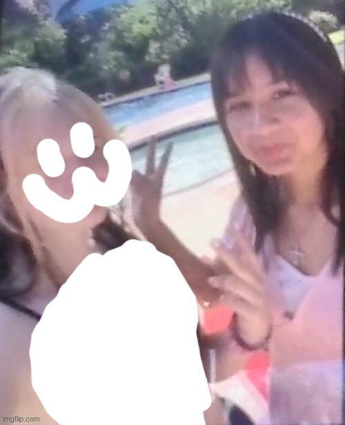 me and shirley ( my face looked weird lmao ) | made w/ Imgflip meme maker