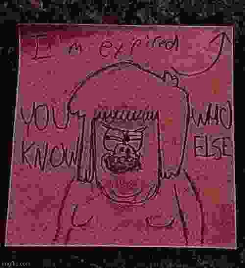I'm expired - YOU KNOW WHO ELSE | image tagged in muscle man,regular show,drawing | made w/ Imgflip meme maker