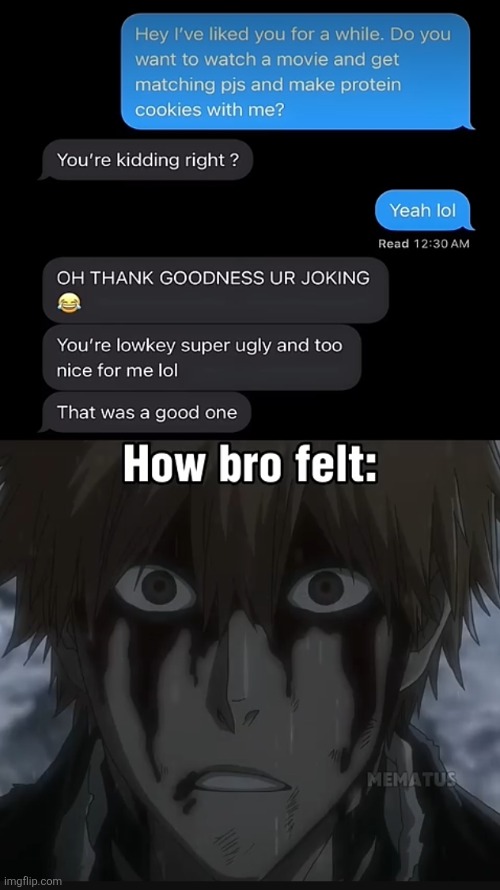 "too nice for me" bro dodged a nuclear bomb | made w/ Imgflip meme maker