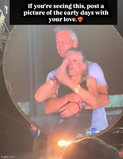 Uh Oh | image tagged in coldplay,kisscam | made w/ Imgflip meme maker