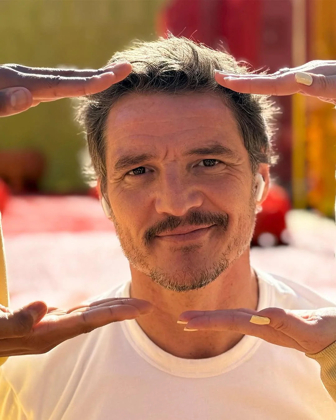Pedro Pascal Airpods Blank Meme Template