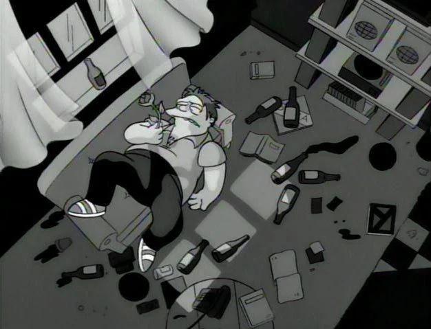 Simpson barney Blank Meme Template