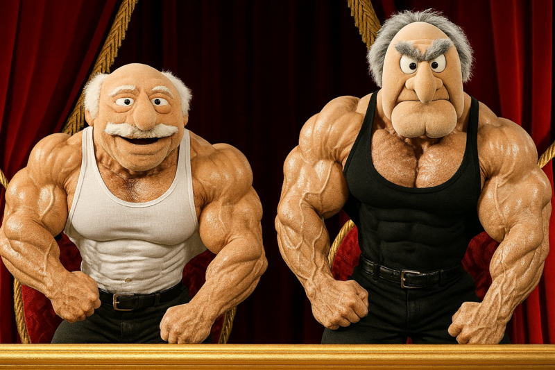 Old Men Muppets jacked up Blank Meme Template