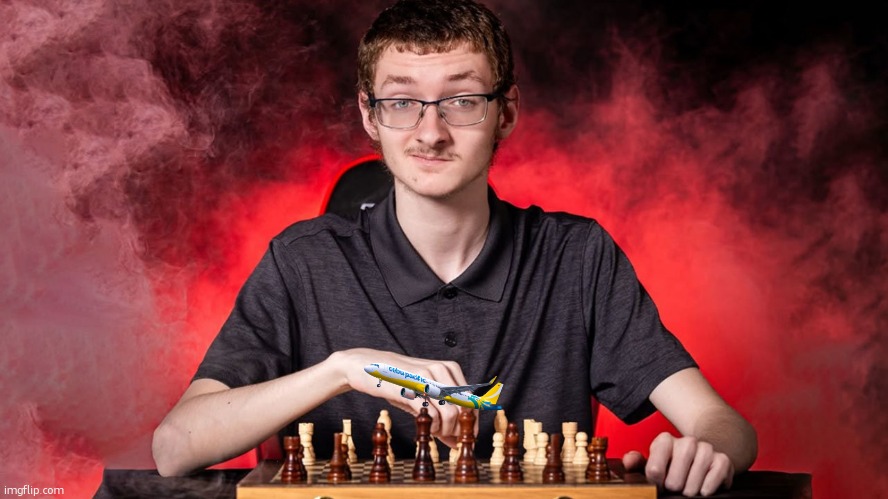 plane to a8 | image tagged in smirking chess guy | made w/ Imgflip meme maker