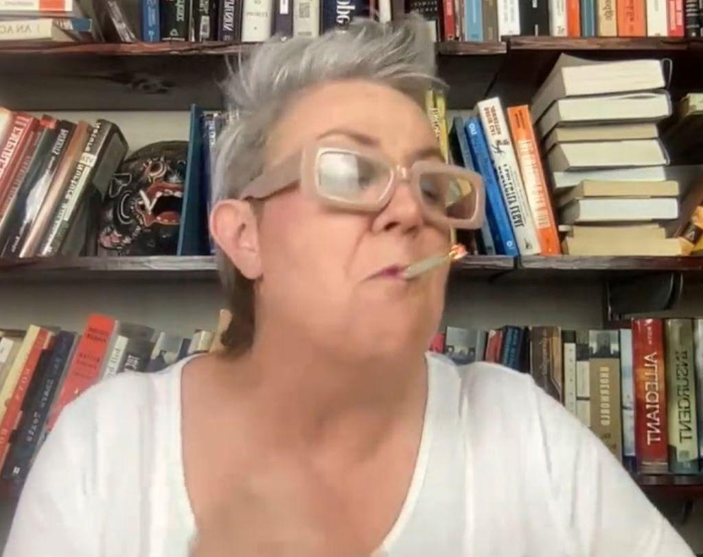 Carla Gericke smoking Blank Meme Template