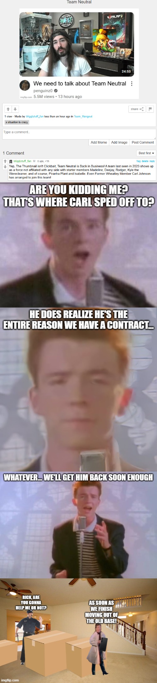 Team Wheatley is Moving | made w/ Imgflip meme maker