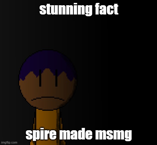 brother | stunning fact; spire made msmg | image tagged in brother | made w/ Imgflip meme maker