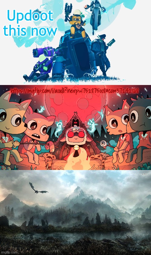 Super cool announcement temp or something | Updoot this now; https://imgflip.com/i/a0odli?nerp=1752875008#com37242868 | image tagged in super cool announcement temp by crispy toast | made w/ Imgflip meme maker