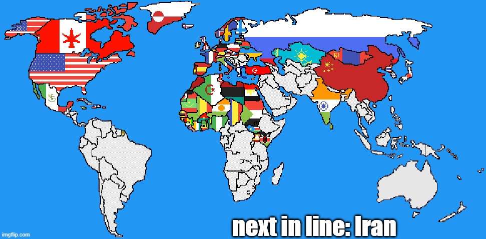 next in line: Iran | made w/ Imgflip meme maker