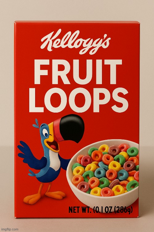 Fruit Loops | image tagged in mandela effect,fruit loops,froot loops | made w/ Imgflip meme maker