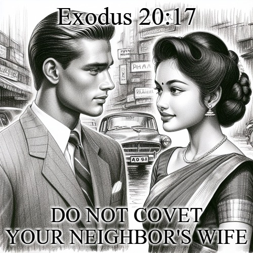 The Tenth Commandment | Exodus 20:17; DO NOT COVET YOUR NEIGHBOR'S WIFE | image tagged in christiansonly,the ten commandments,the tenth commandment | made w/ Imgflip meme maker
