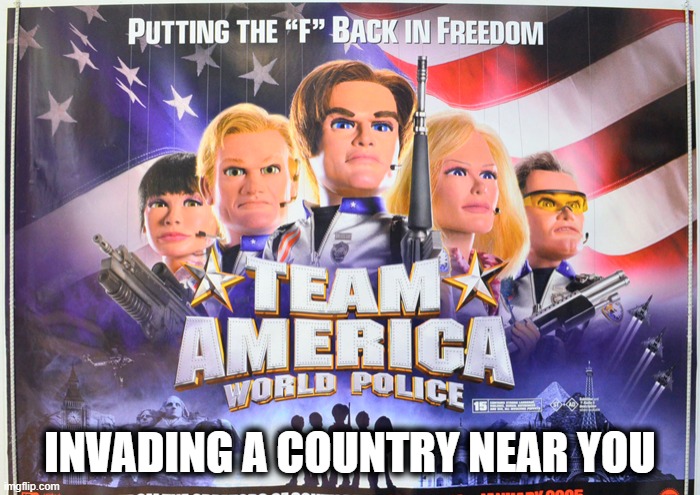 TEAM AMERICA Blank Meme Template
