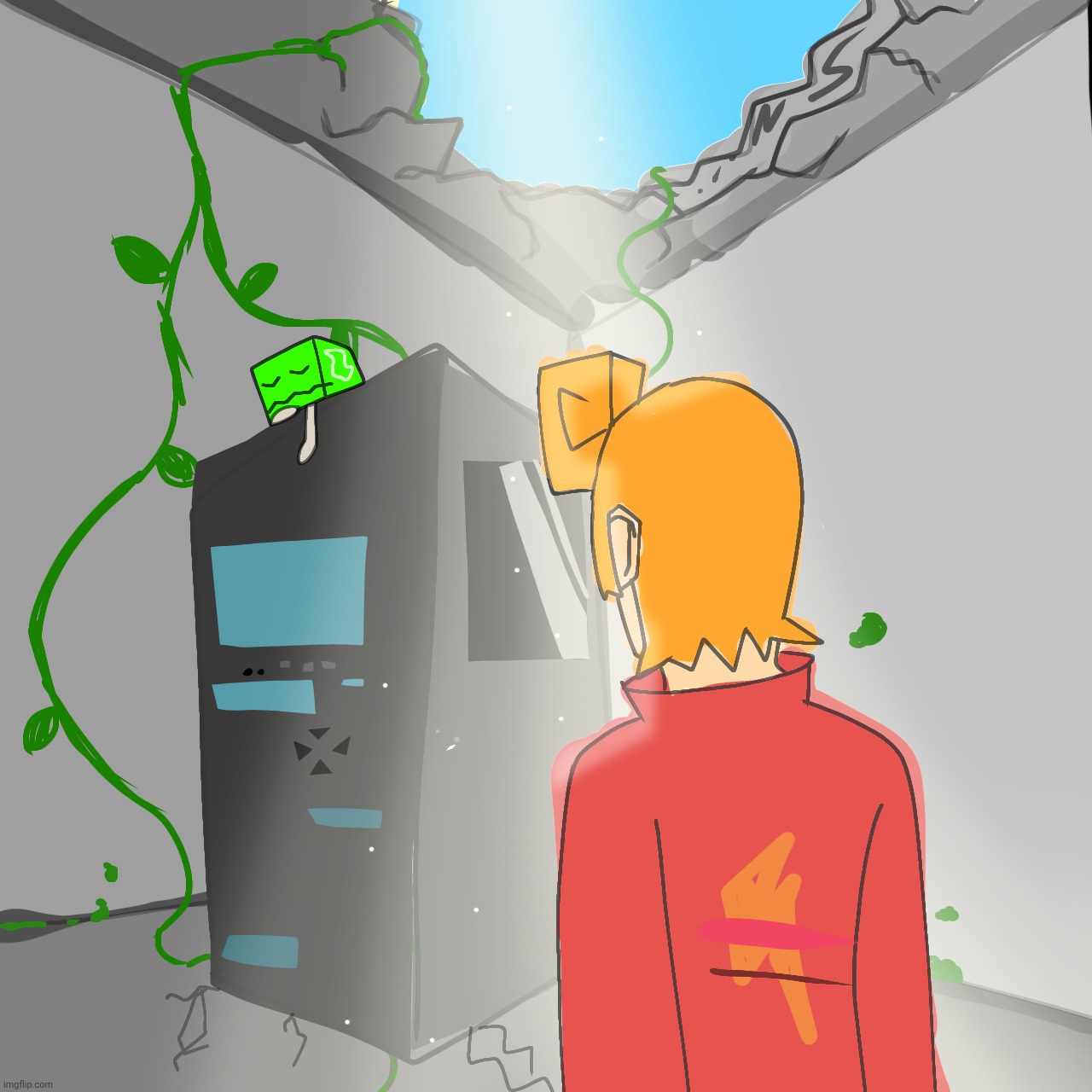 Concept art for a scene in galactic groove | made w/ Imgflip meme maker