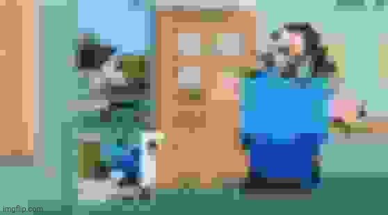 extremely low quality chicken jockey | image tagged in chicken jockey | made w/ Imgflip meme maker