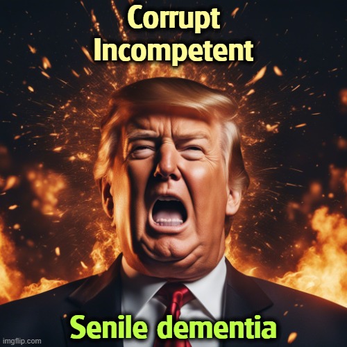 Trump - corrupt, incompetent, senile dementia | Corrupt
Incompetent; Senile dementia | image tagged in trump - corrupt incompetent senile dementia,trump,corruption,incompetence,dementia | made w/ Imgflip meme maker