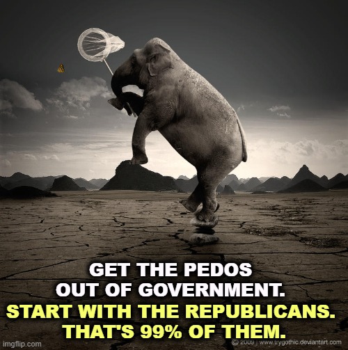 START WITH THE REPUBLICANS. 
THAT'S 99% OF THEM. GET THE PEDOS OUT OF GOVERNMENT. | image tagged in maga,republicans,conservatives,conservative hypocrisy,pedophile,pedophiles | made w/ Imgflip meme maker