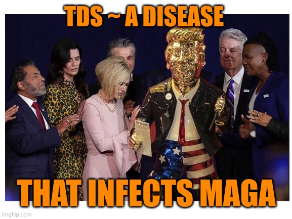 Blank White Template | TDS ~ A DISEASE THAT INFECTS MAGA | image tagged in blank white template | made w/ Imgflip meme maker