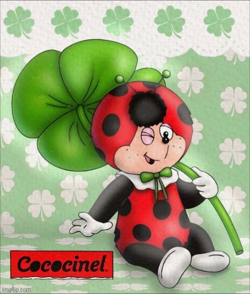 Cococinel 1992 (Cocomiel) ladybug heroine and her magic clover | image tagged in cococinel | made w/ Imgflip meme maker