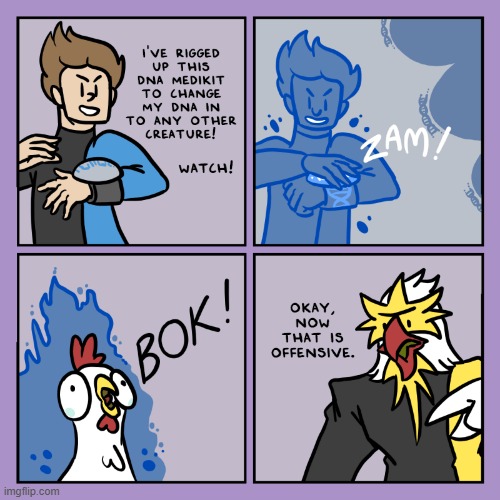 image tagged in stars,dna,transformation,rooster,offensive,oof | made w/ Imgflip meme maker