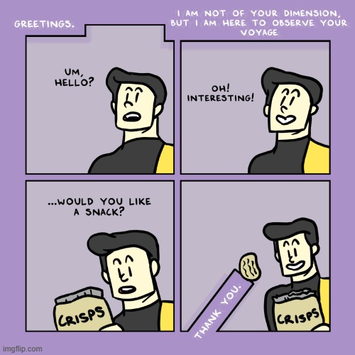 image tagged in stars,voice,mysterious,snack,crisps,chips | made w/ Imgflip meme maker