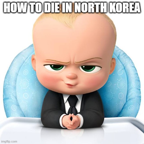 Boss baby | HOW TO DIE IN NORTH KOREA | image tagged in boss baby | made w/ Imgflip meme maker