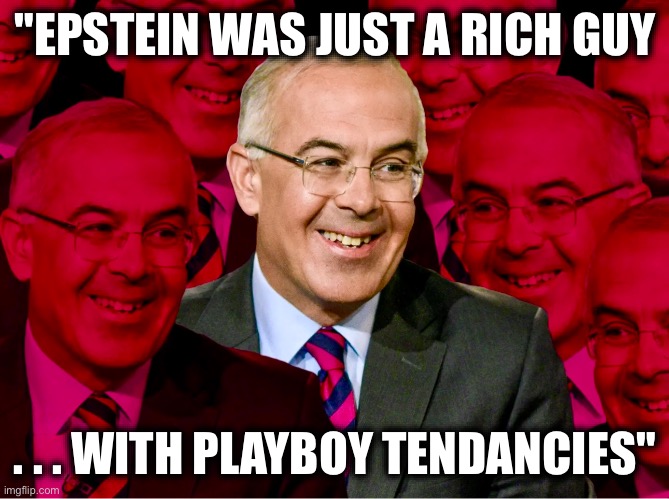 "EPSTEIN WAS JUST A RICH GUY; . . . WITH PLAYBOY TENDANCIES" | image tagged in memes,media elites,pedophiles,sex trafficking,poverty,arrogance | made w/ Imgflip meme maker