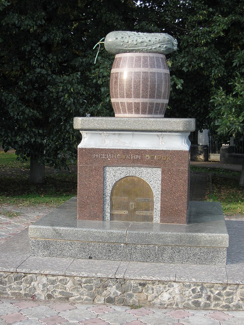 Monument to the Nizhyn cucumber Blank Meme Template
