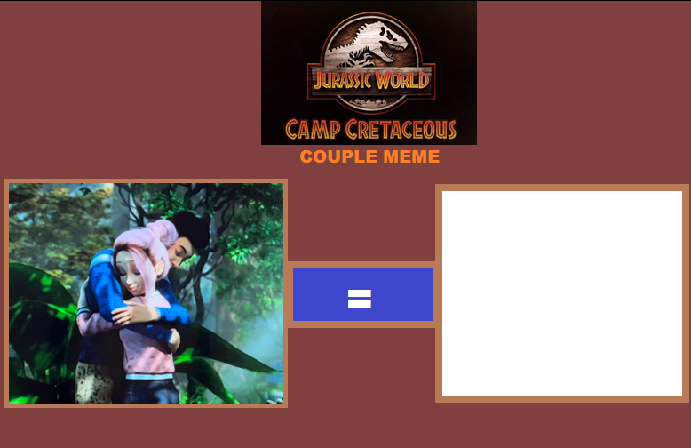 Camp Cretaceous Kenlynn Couple Meme Blank Meme Template