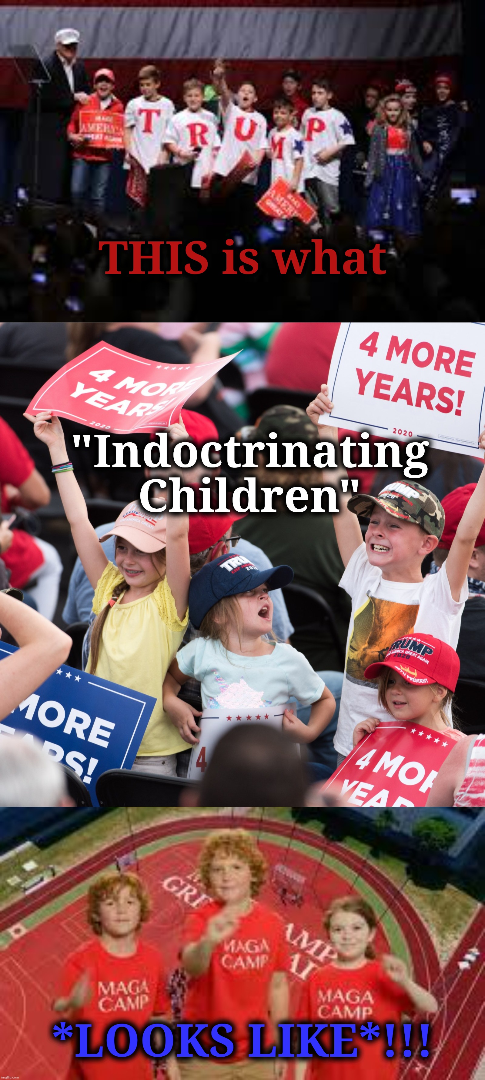 What Does "Indoctrination" Look Like? | THIS is what; "Indoctrinating Children"; *LOOKS LIKE*!!! | image tagged in jefthehobo,maga must go,maga are traitors,maga are the real rinos,dump drumpf | made w/ Imgflip meme maker