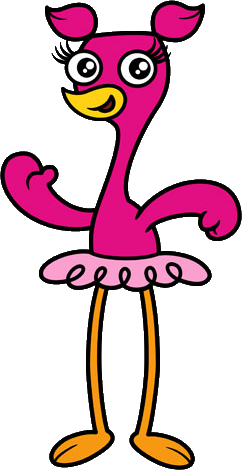 Anabella the flamingo Blank Meme Template