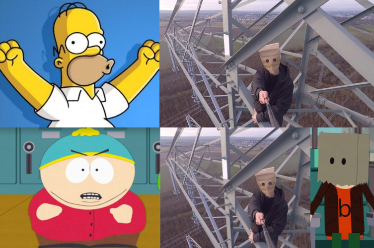 South Park vs. Simpsons Blank Meme Template