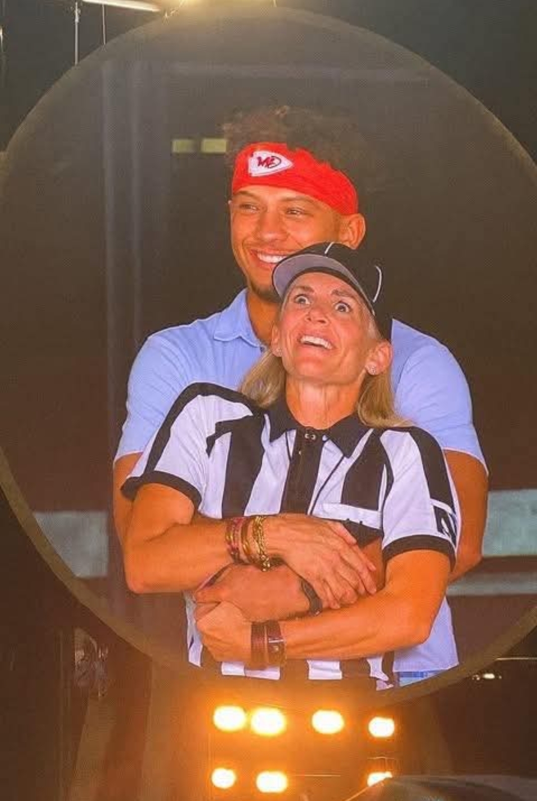 High Quality NFL Chiefs Coldplay Kiss Cam Blank Meme Template