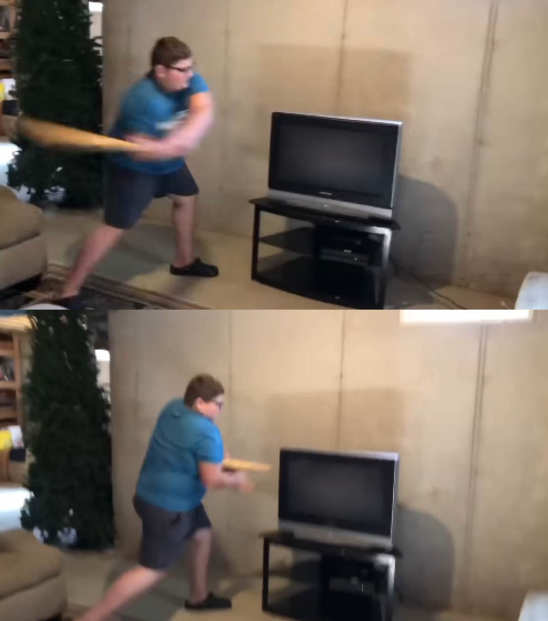 Baseball Bat vs. Nokia TV Blank Meme Template
