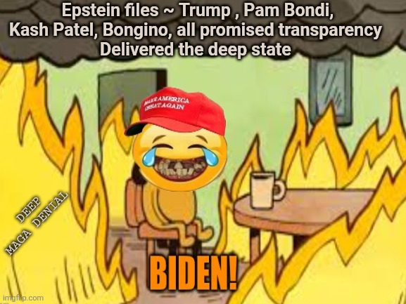 The Truth? Trump can't handle the truth. | Epstein files ~ Trump , Pam Bondi, Kash Patel, Bongino, all promised transparency 
Delivered the deep state; DEEP MAGA DENIAL | image tagged in donald trump,maga,denial,cult,leadership,pedophile | made w/ Imgflip meme maker