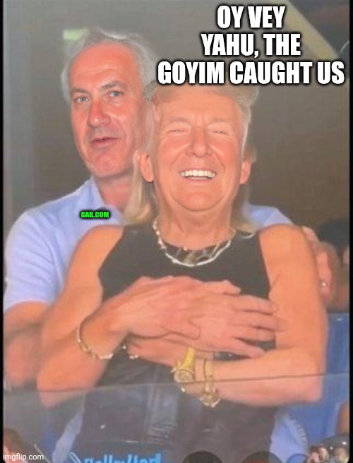 Israel owns our politicians. Including trump. | OY VEY YAHU, THE GOYIM CAUGHT US; GAB.COM | image tagged in democrats,republicans,jews,israel,corruption,trump | made w/ Imgflip meme maker