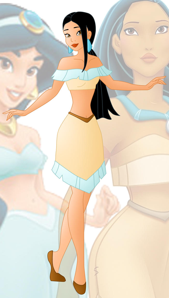 Joan The Fusion of Jasmine and Pocahontas Blank Meme Template