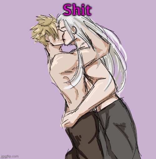 Post below | Shit | image tagged in cloud x sephiroth thank you disco | made w/ Imgflip meme maker