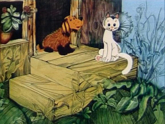 How the Dog and the Kitten Washed the Floor Blank Meme Template