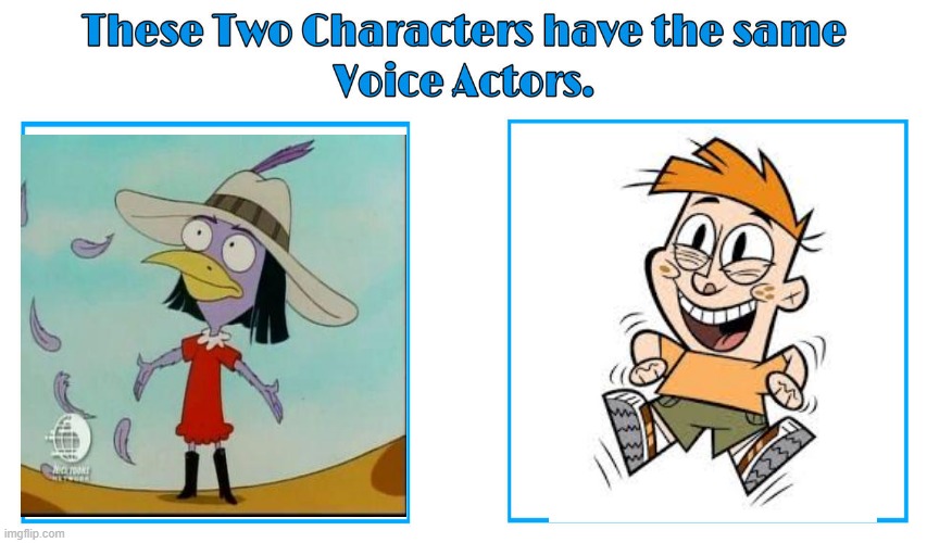 Nika Futterman | image tagged in same voice actor,nika futterman,catdog,nickelodeon,cartoon network,my gym partner's a monkey | made w/ Imgflip meme maker