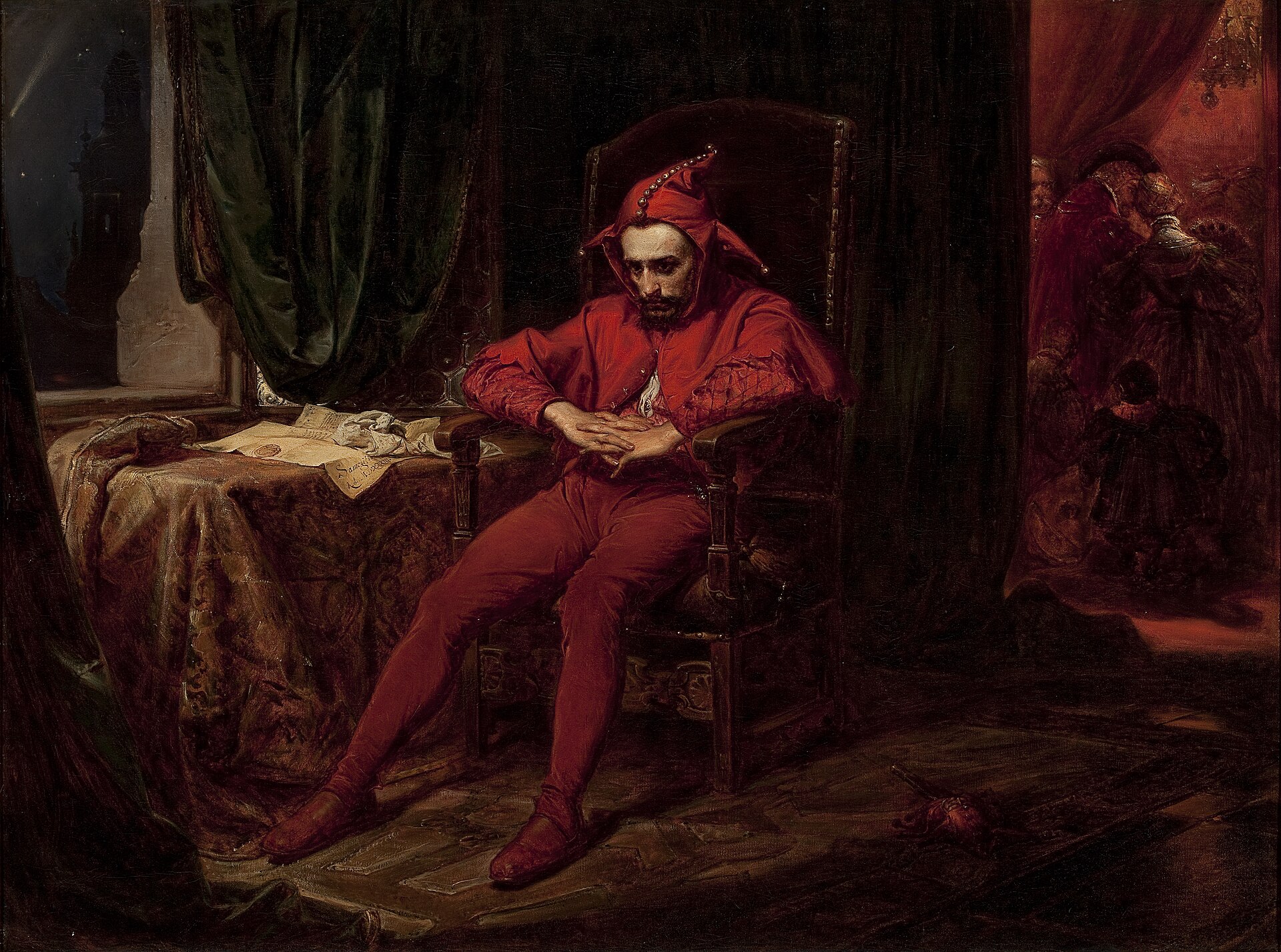 Sad jester Stanczyk Blank Meme Template