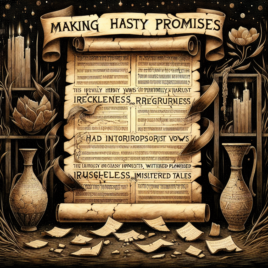 Old Testament Warning The Folly of Hasty Promises Blank Meme Template