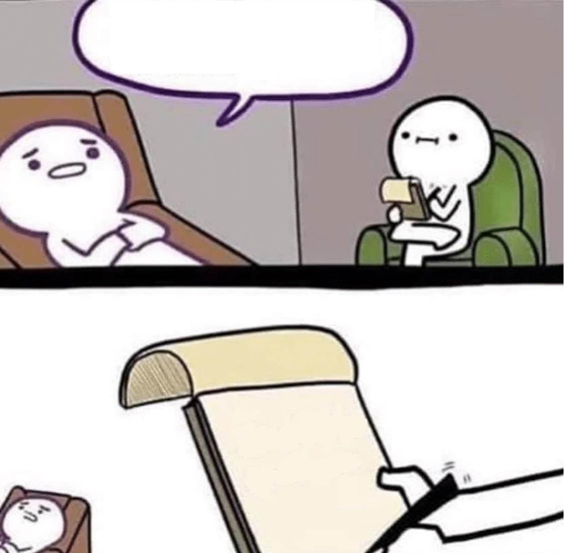Therapist's Notes Blank Meme Template